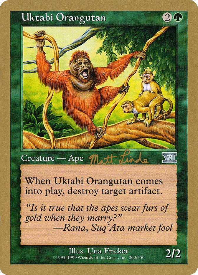 Uktabi Orangutan (Matt Linde) [World Championship Decks 1999] | Cards and Coasters CA