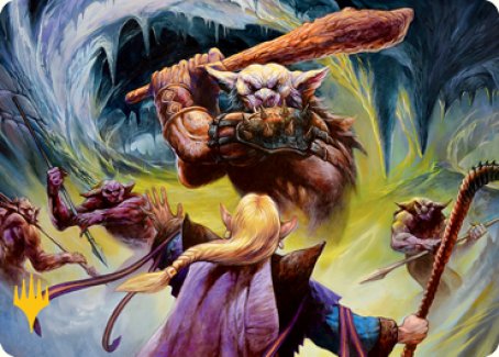 Den of the Bugbear (Dungeon Module) Art Card (Gold-Stamped Signature) [Dungeons & Dragons: Adventures in the Forgotten Realms Art Series] | Cards and Coasters CA