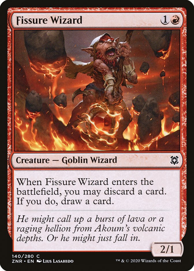 Fissure Wizard [Zendikar Rising] | Cards and Coasters CA