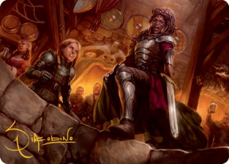 Veteran Dungeoneer Art Card (Gold-Stamped Signature) [Dungeons & Dragons: Adventures in the Forgotten Realms Art Series] | Cards and Coasters CA