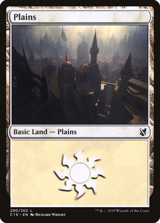 Plains (290) [Commander 2019] | Cards and Coasters CA