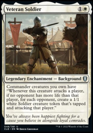 Veteran Soldier [Commander Legends: Battle for Baldur's Gate] | Cards and Coasters CA