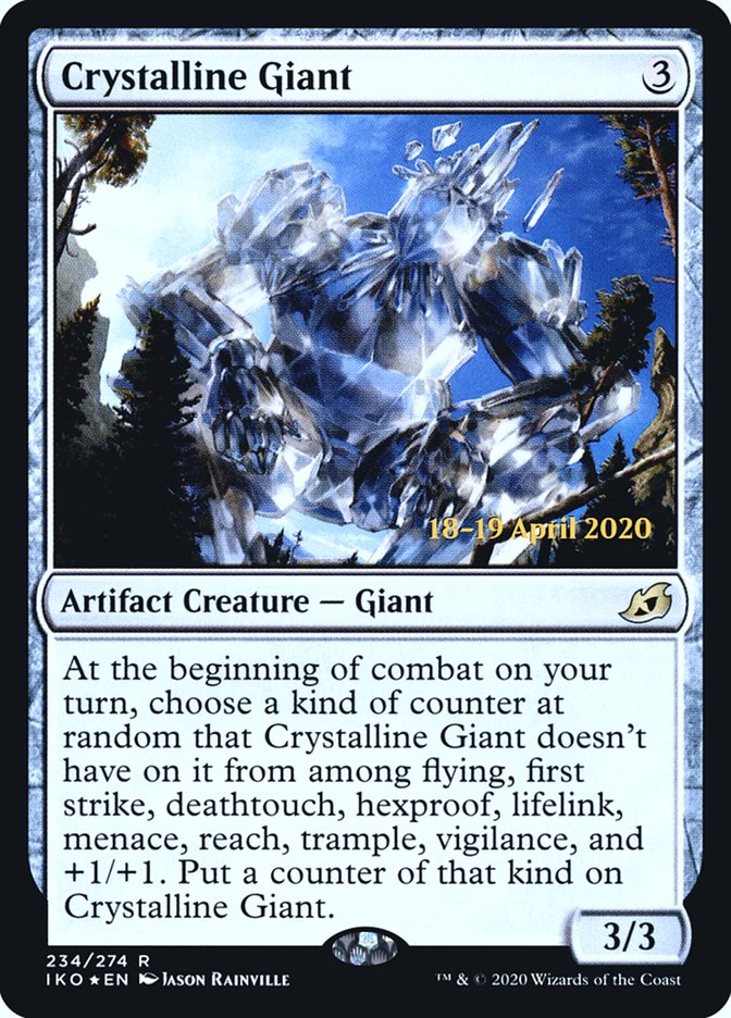 Crystalline Giant  [Ikoria: Lair of Behemoths Prerelease Promos] | Cards and Coasters CA