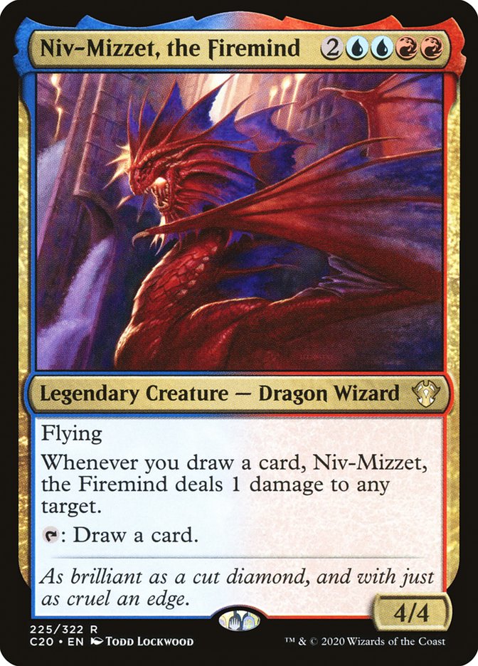 Niv-Mizzet, the Firemind [Commander 2020] | Cards and Coasters CA