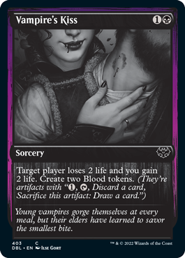 Vampire's Kiss [Innistrad: Double Feature] | Cards and Coasters CA