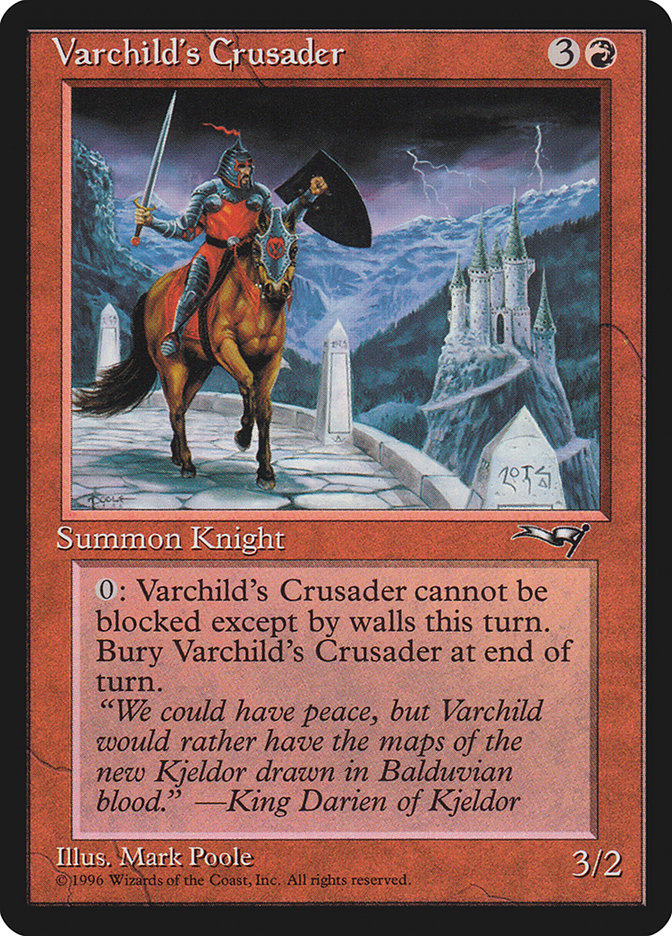 Varchild's Crusader (Brown Horse) [Alliances] | Cards and Coasters CA