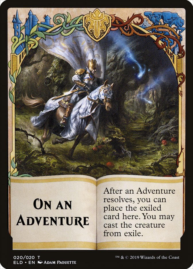 On an Adventure [Throne of Eldraine Tokens] | Cards and Coasters CA