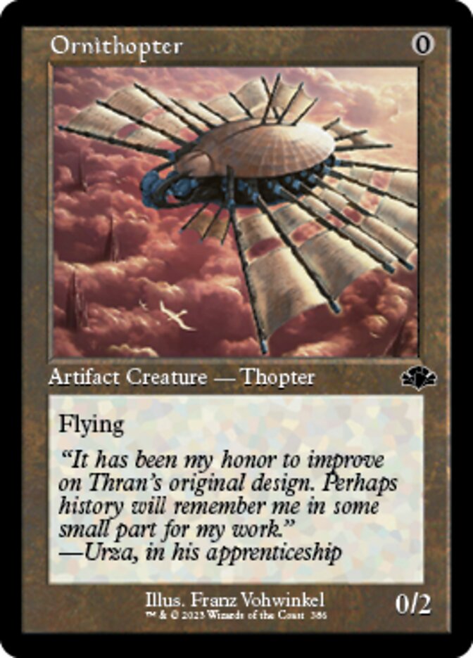 Ornithopter (Retro) [Dominaria Remastered] | Cards and Coasters CA