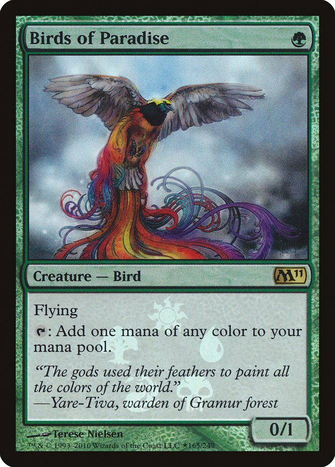 Birds of Paradise (Buy-A-Box) [Magic 2011 Promos] | Cards and Coasters CA