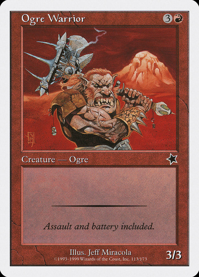 Ogre Warrior [Starter 1999] | Cards and Coasters CA