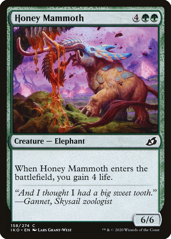 Honey Mammoth [Ikoria: Lair of Behemoths] | Cards and Coasters CA