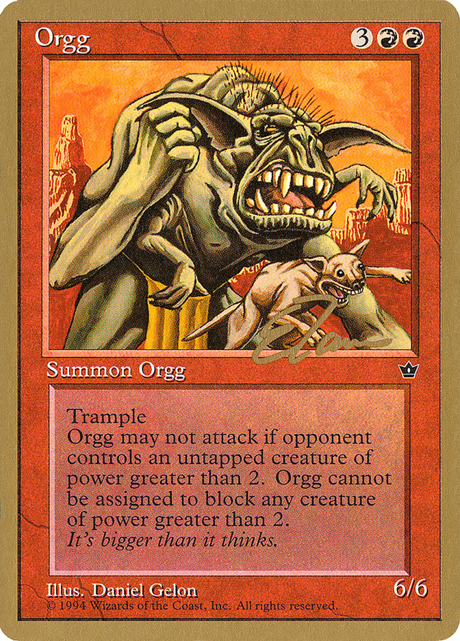 Orgg (Eric Tam) [Pro Tour Collector Set] | Cards and Coasters CA