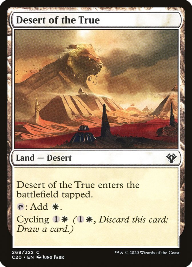 Desert of the True [Commander 2020] | Cards and Coasters CA