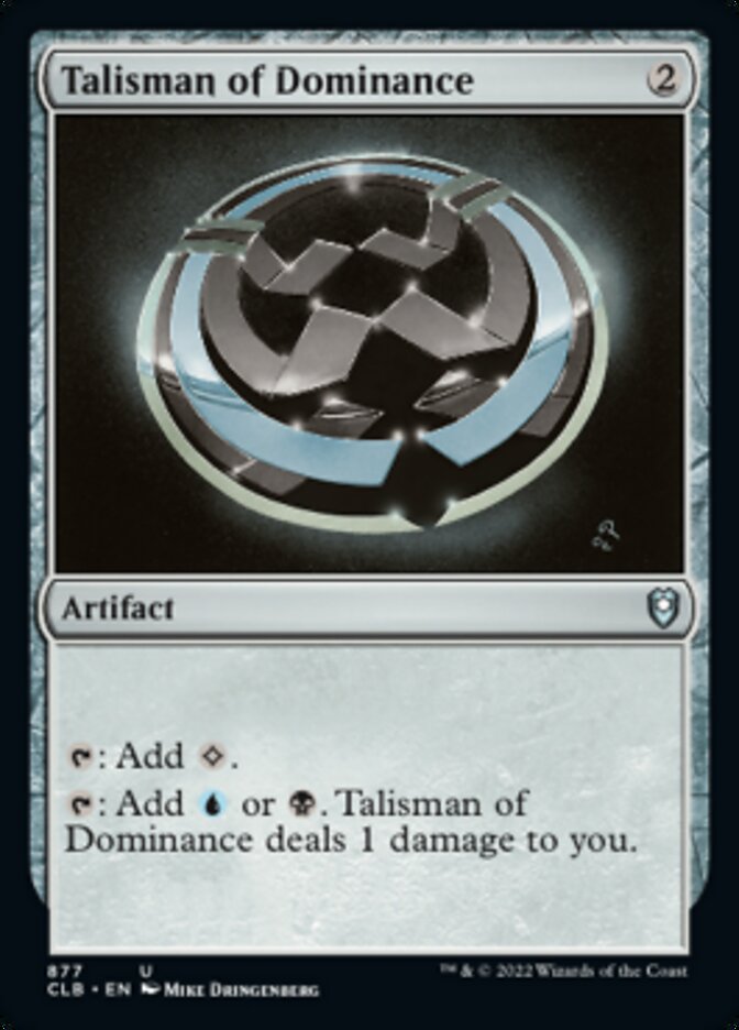 Talisman of Dominance [Commander Legends: Battle for Baldur's Gate] | Cards and Coasters CA