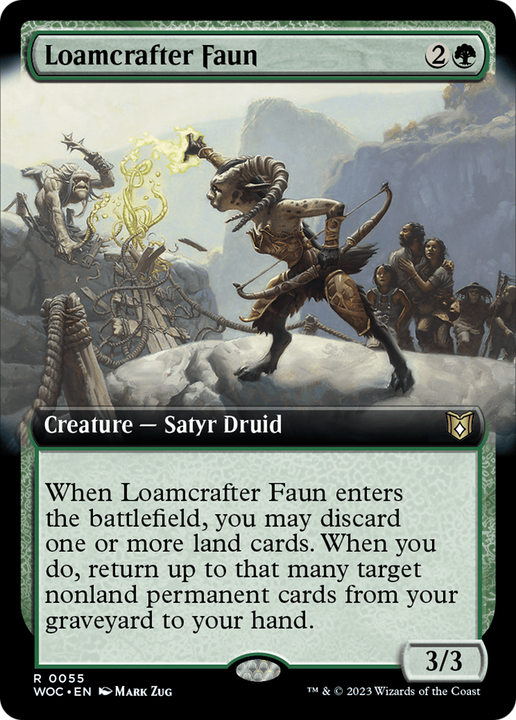 Loamcrafter Faun (Extended Art) [Wilds of Eldraine Commander] | Cards and Coasters CA