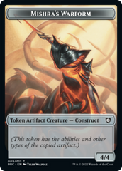 Mishra's Warform // Inkling Double-Sided Token [The Brothers' War Commander Tokens] | Cards and Coasters CA