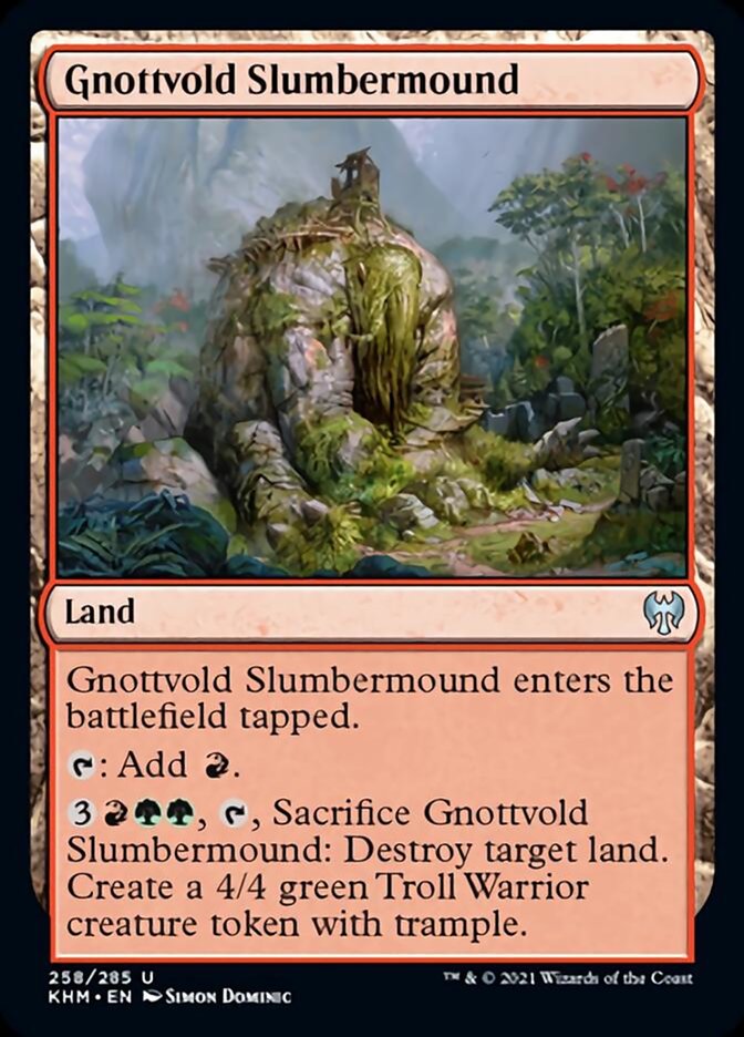 Gnottvold Slumbermound [Kaldheim] | Cards and Coasters CA