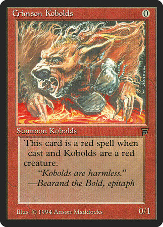 Crimson Kobolds [Legends] | Cards and Coasters CA