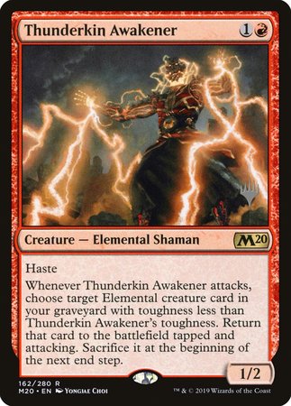 Thunderkin Awakener [Core Set 2020 Promos] | Cards and Coasters CA