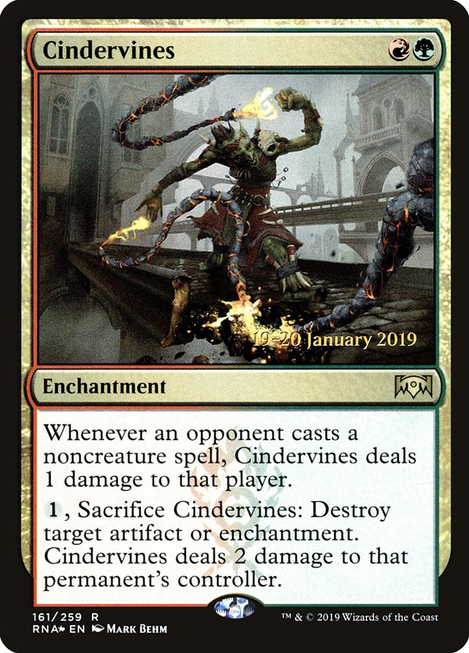 Cindervines [Ravnica Allegiance Prerelease Promos] | Cards and Coasters CA