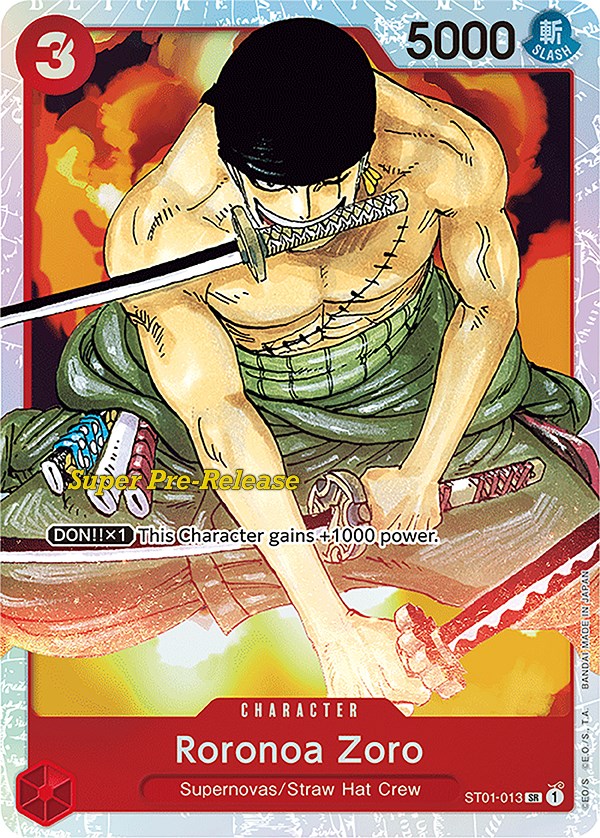Roronoa Zoro [Super Pre-Release Starter Deck: Straw Hat Crew] | Cards and Coasters CA