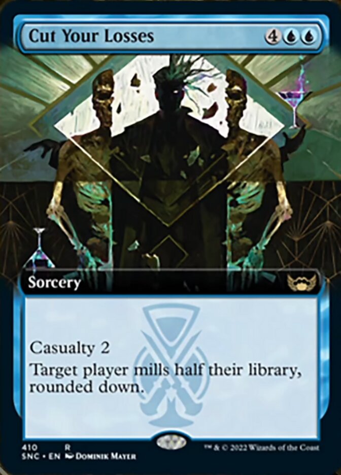 Cut Your Losses (Extended Art) [Streets of New Capenna] | Cards and Coasters CA