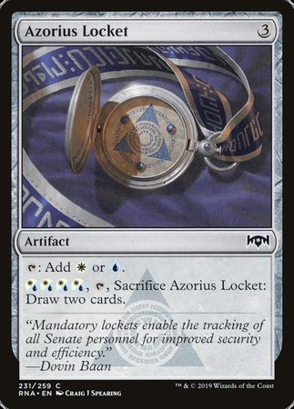 Azorius Locket [Ravnica Allegiance] | Cards and Coasters CA