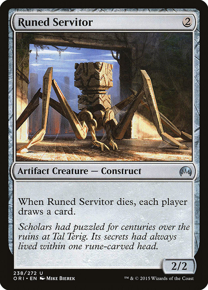 Runed Servitor [Magic Origins] | Cards and Coasters CA