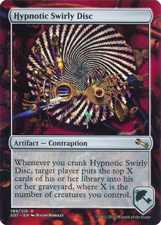 Hypnotic Swirly Disc [Unstable] | Cards and Coasters CA