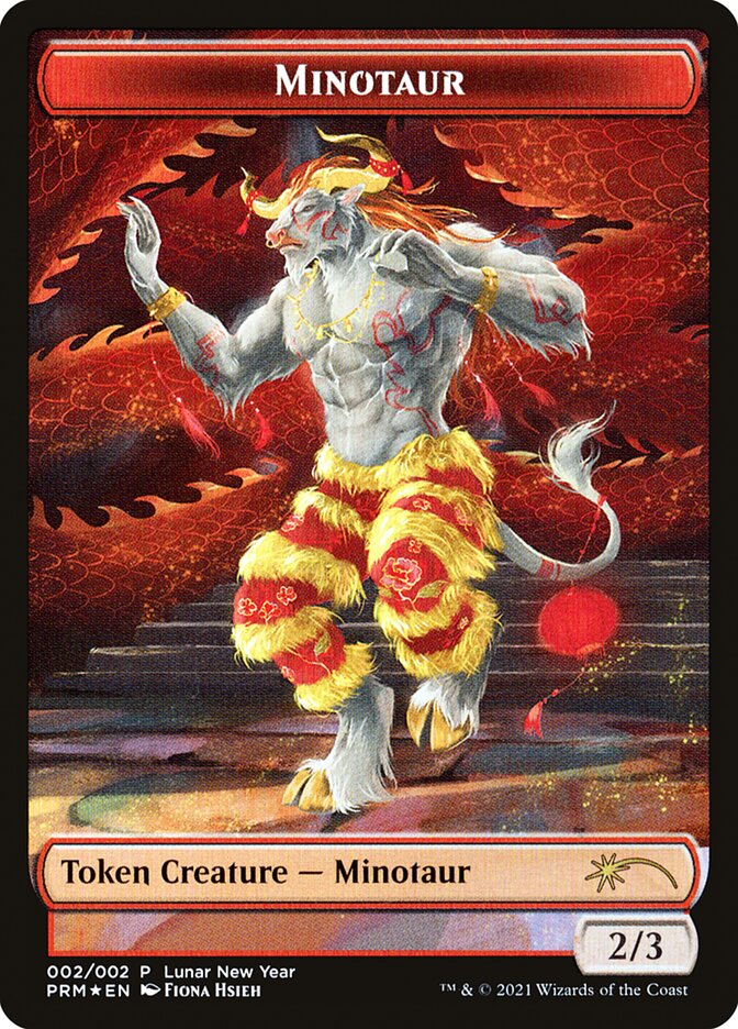 Minotaur Token [Year of the Ox 2021] | Cards and Coasters CA