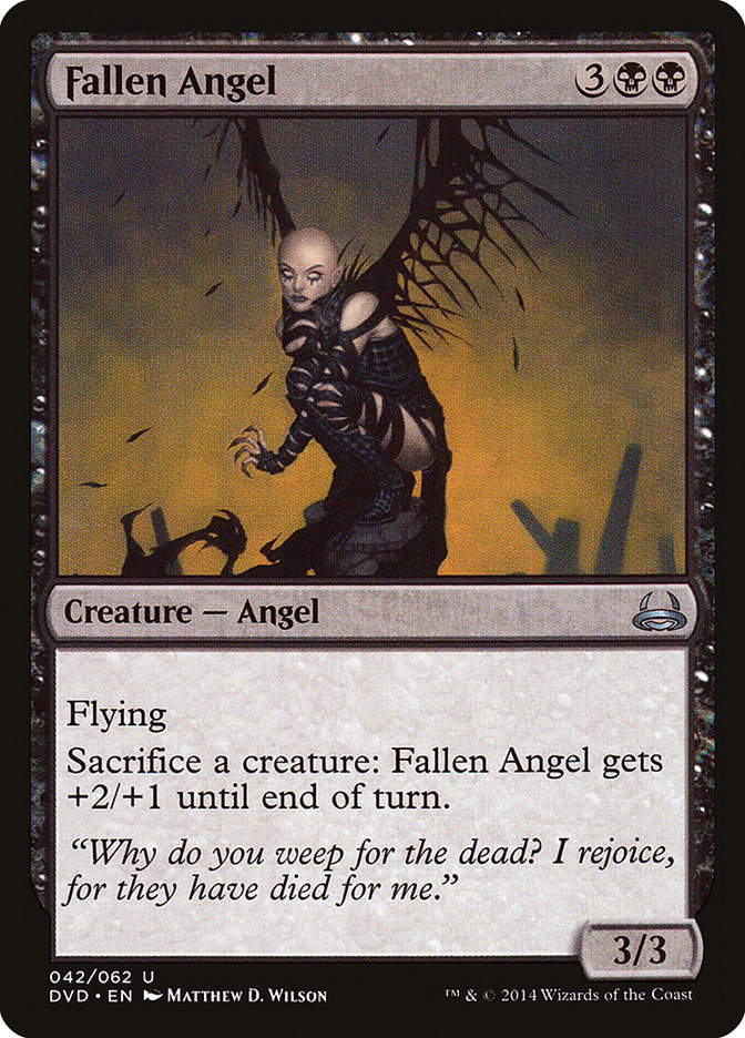 Fallen Angel (Divine vs. Demonic) [Duel Decks Anthology] | Cards and Coasters CA