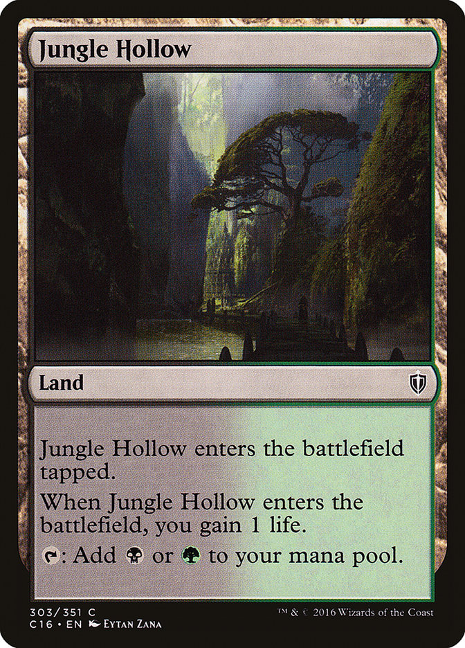 Jungle Hollow [Commander 2016] | Cards and Coasters CA
