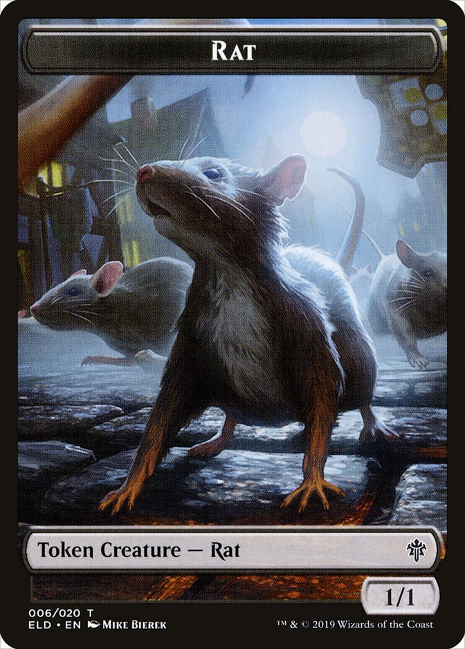 Rat [Throne of Eldraine Tokens] | Cards and Coasters CA