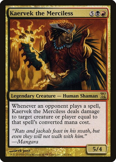 Kaervek the Merciless [Time Spiral] | Cards and Coasters CA