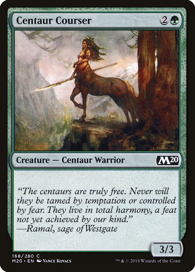 Centaur Courser [Core Set 2020] | Cards and Coasters CA