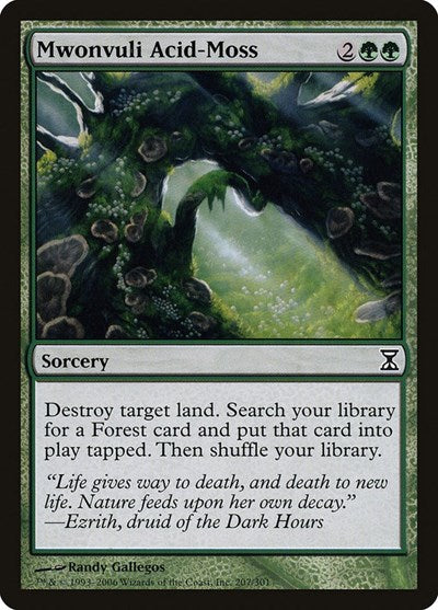 Mwonvuli Acid-Moss [Time Spiral] | Cards and Coasters CA