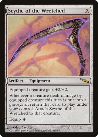 Scythe of the Wretched [Mirrodin] | Cards and Coasters CA