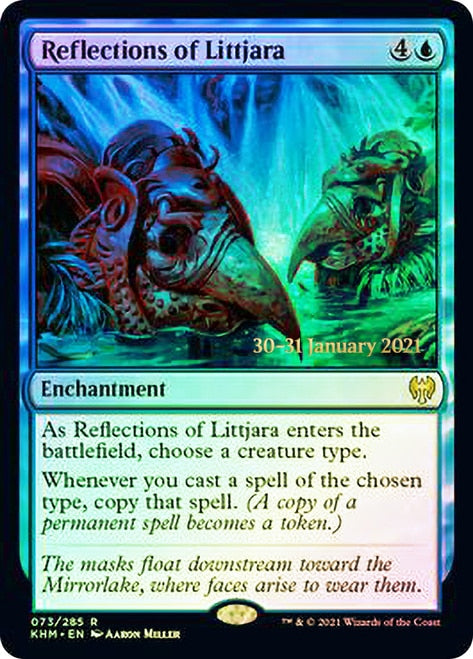 Reflections of Littjara  [Kaldheim Prerelease Promos] | Cards and Coasters CA