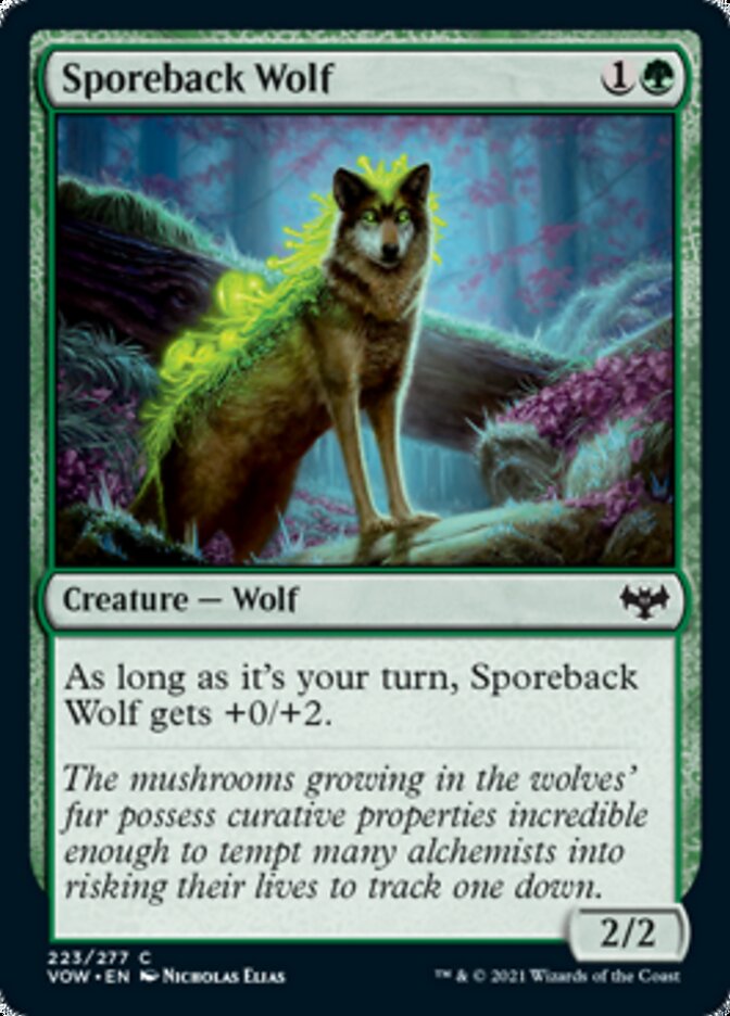 Sporeback Wolf [Innistrad: Crimson Vow] | Cards and Coasters CA