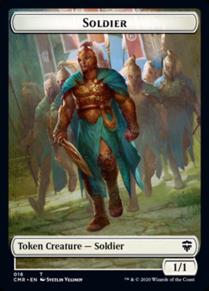 Cat // Soldier Token [Commander Legends Tokens] | Cards and Coasters CA