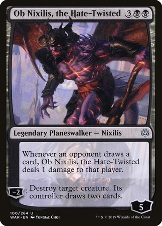 Ob Nixilis, the Hate-Twisted [War of the Spark] | Cards and Coasters CA