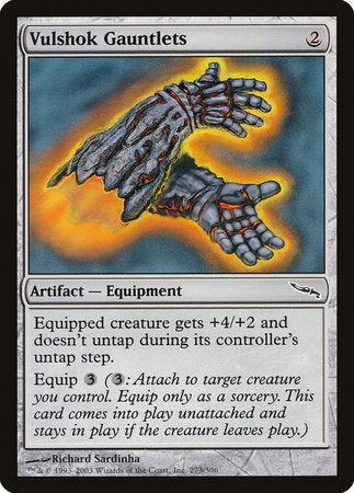 Vulshok Gauntlets [Mirrodin] | Cards and Coasters CA