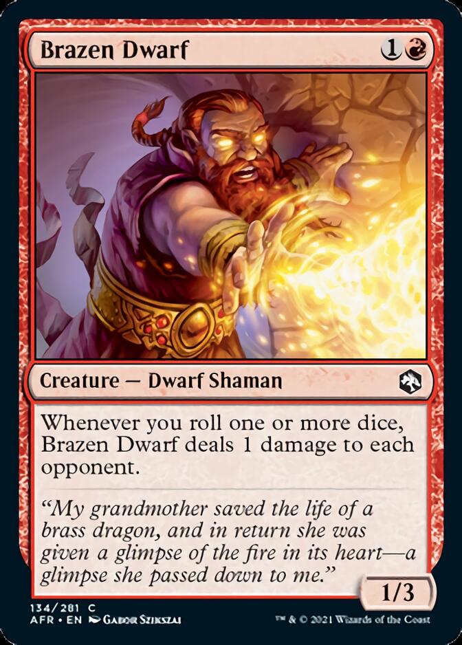 Brazen Dwarf [Dungeons & Dragons: Adventures in the Forgotten Realms] | Cards and Coasters CA