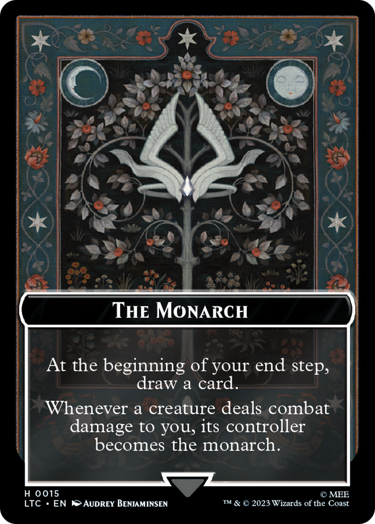 The Monarch // Treasure Double-Sided Token [The Lord of the Rings: Tales of Middle-Earth Commander Tokens] | Cards and Coasters CA