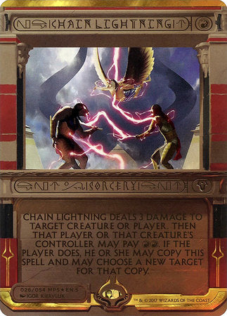 Chain Lightning [Amonkhet Invocations] | Cards and Coasters CA