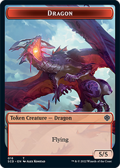 Dragon // Dragon Double-Sided Token [Starter Commander Decks] | Cards and Coasters CA