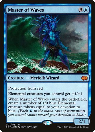 Master of Waves [Duel Decks: Merfolk vs. Goblins] | Cards and Coasters CA