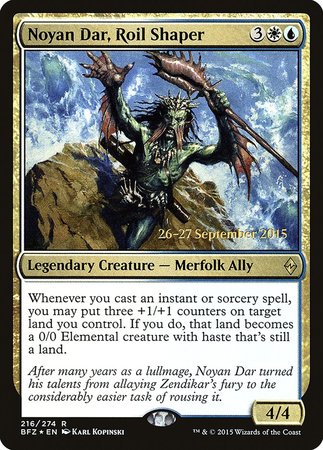Noyan Dar, Roil Shaper [Battle for Zendikar Promos] | Cards and Coasters CA
