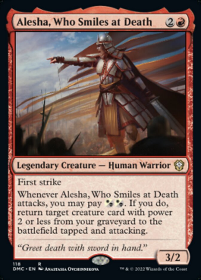 Alesha, Who Smiles at Death [Dominaria United Commander] | Cards and Coasters CA