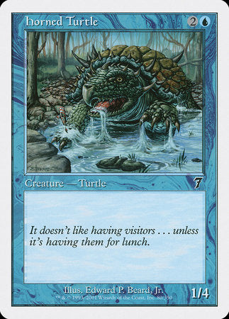 Horned Turtle [Seventh Edition] | Cards and Coasters CA